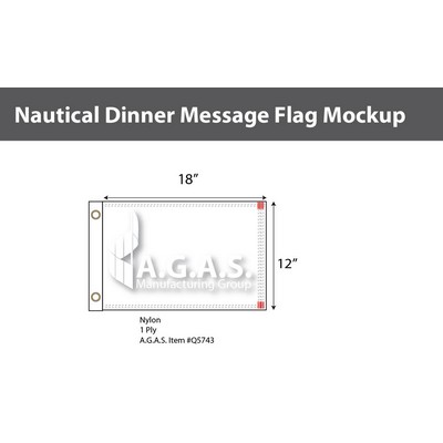 Dinner Deluxe Flags 12x18 inch