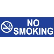 Classic Engraved Stock Sign - Tent Style - No Smoking w/Image