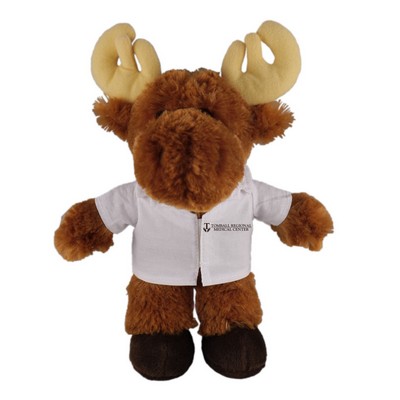 Soft Plush Stuffed Moose in doctor's jacket.