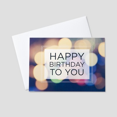 Birthday Lights Birthday Greeting Card