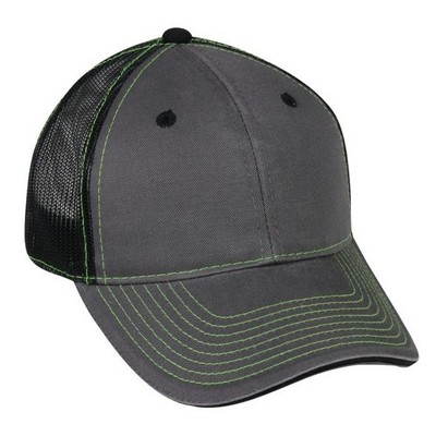 Sandwich Visor w/Velcro® Tape Closure Mesh Back Cap