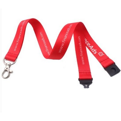 5/8'' Dye-Sublimation Lanyard w/ Safety Breakaway Badge Holder