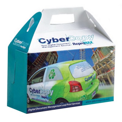 Medium Gable Box - Full Color W/ High Gloss Finish & Business Card Slot