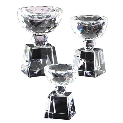 Large Crystal Bowl Shape Trophy