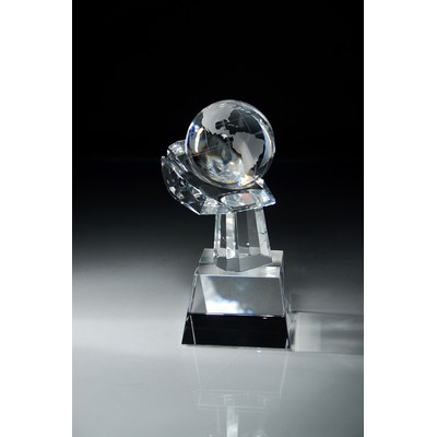 Crystal Globe-In-Hand Award