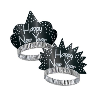 Black & Silver Sparkling Tiaras