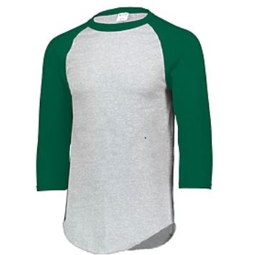 Augusta® Adult 3/4 Raglan Sleeve Baseball Jersey Shirt