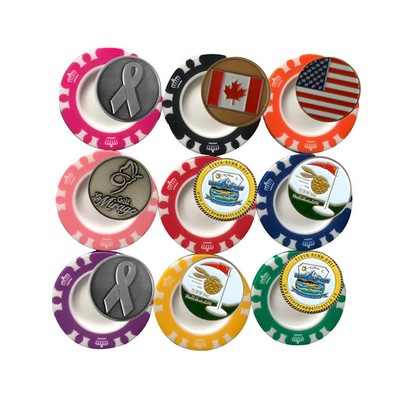 House – Poker Chip w/ Metal Ball Marker