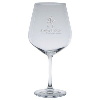 20 oz. Titanium Red Wine Glass - Etched