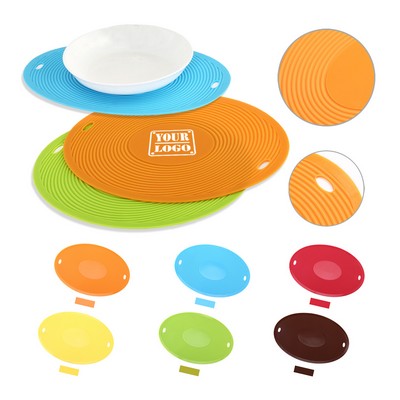 Oval Shape Silicone Coaster