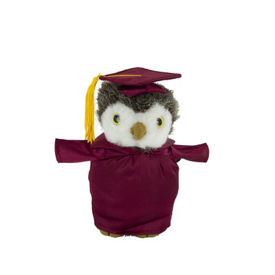 soft plush Owl with graduation cap &gown