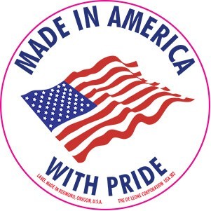 Made in America with Pride Labels - 2" Diameter