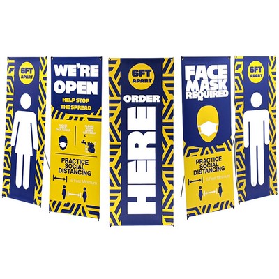 One Choice 24 in. x 62 in. X Banner Stand Small Super Flat Graphic Package 5 Pack (Stand & Graph