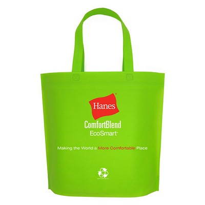 Custom Heat Sealed 80g Non-Woven PP Tote Bag 14"x15"x4"