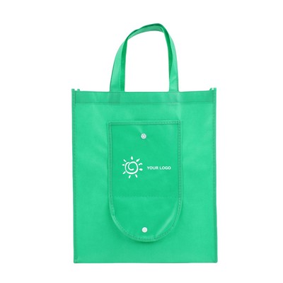 Foldable Tote Bag with Snap Closure