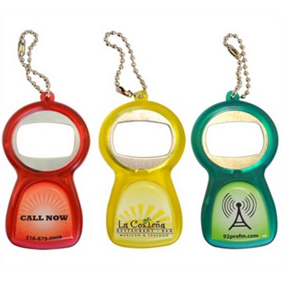 Plastic Wine Bottle Opener Keychain