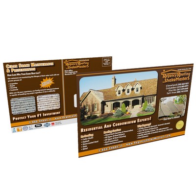 3.667" x 8.5" - Full Color Postcards - 14pt Uncoated Cardstock - 1 Sided.