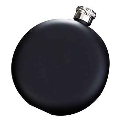 5oz Round Stainless Steel Matte Hip Flask