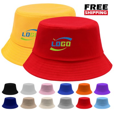 100% Premium Cotton Blend Twill Outdoor Bucket Hat