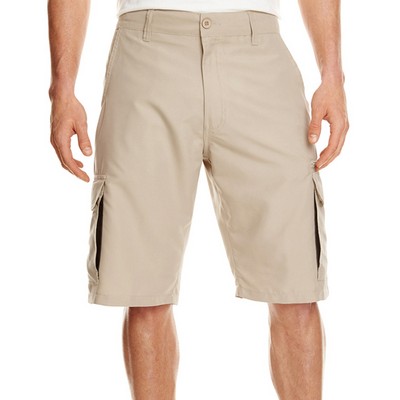 Burnside Mens Micro Fiber Cargo Short