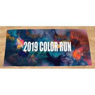 Full Color Velour Beach Towel 28X58