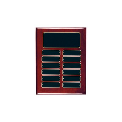 9" x 12" Rosewood Perpetual Plaque