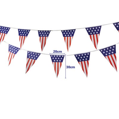 American Flag String Pennant