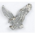 Silver Eagle Stock Casting Lapel Pin