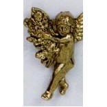 Walking Cherub Stock Casting Lapel Pin