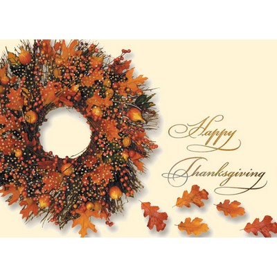 Thanksgiving Shimmer Greeting Card