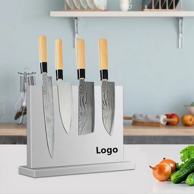 Kitchen Magnetic Knife Block Holder Rack