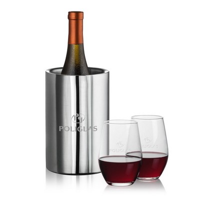 Jacobs Wine Cooler & 2 Vale Stemless Wine