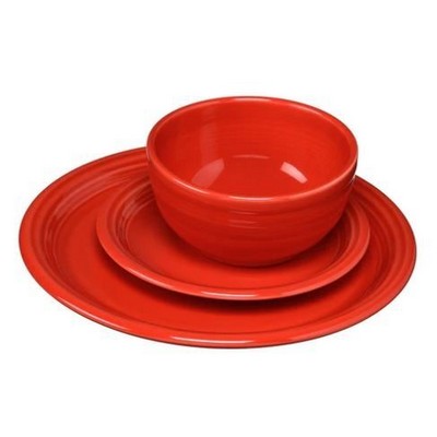 Fiesta 3 PC Scarlet Bistro Placesetting