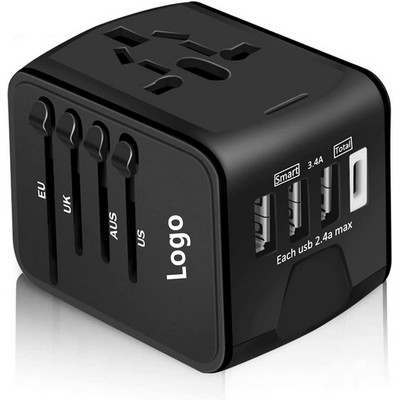 Travel Adapter Worldwide All in One Universal Travel Adaptor Wall AC Power Plug