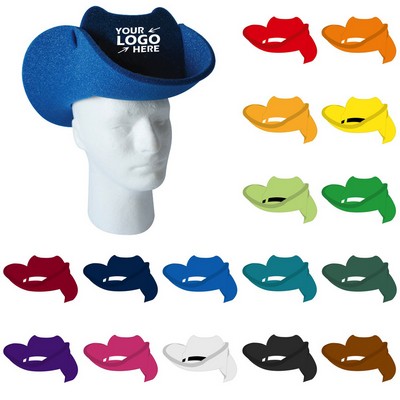 Foam Cowboy Hat with Pop-Up Visor