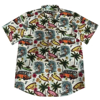 Men's Hawaiian Stretch Button Down Shirt