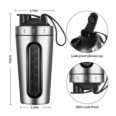 28 Oz. Stainless Steel Shaker Bottles