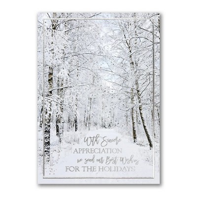 Frosted Appreciation Holiday Card