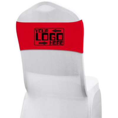 Polyester Bandage Style Chair Back Cover