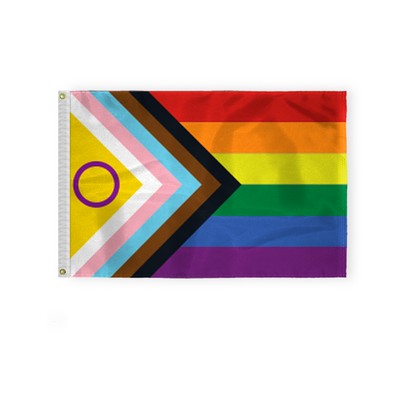 2 ' x 3 ' 1ply Nylon Intersex Progressive Pride Flag