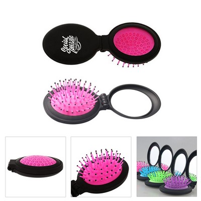 Portable Folding Comb w/Mirror