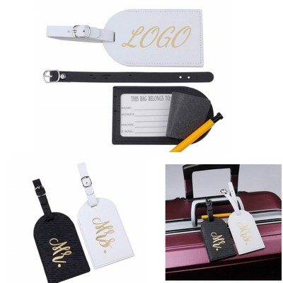 PU Leather Luggage Tag