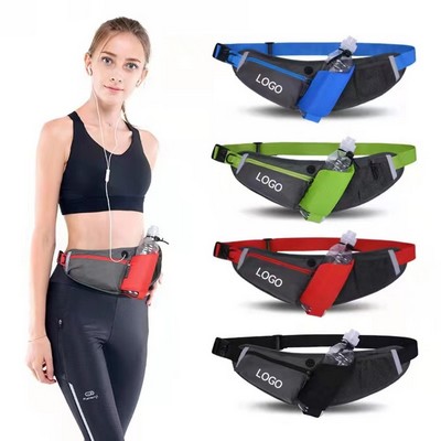 Waterproof Running Belt Pack With Water Bottle Holder