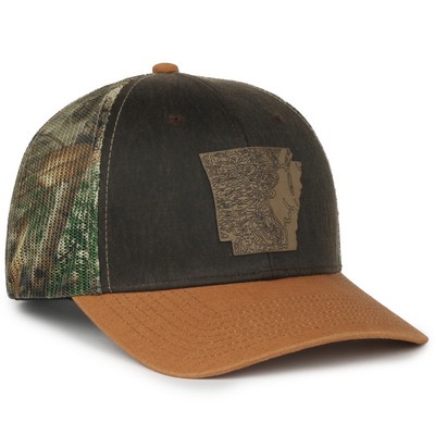 Premium Rugged Camo Trucker Cap w/Mesh Back