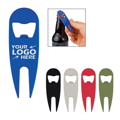 Divot Tool With Bottle Opener