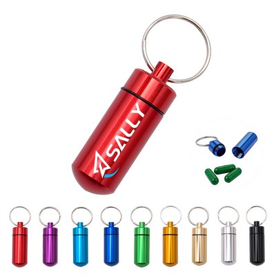 Waterproof Aluminum Pill Holders Storage Drug Container