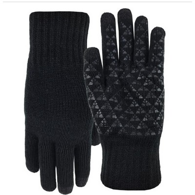 Deluxe Knit Text Gloves with Grip Palm (Blank)