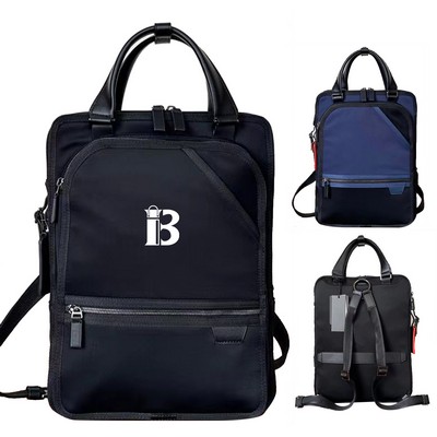 Multi Functional Commuting Nylon Slim Backpack