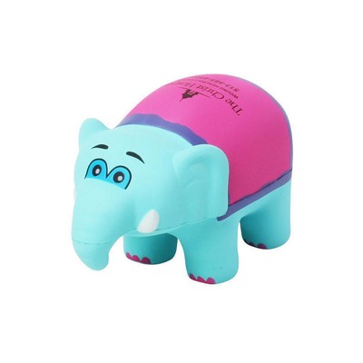 Cute Baby Elephant in Pink Shaped Stress Reliever