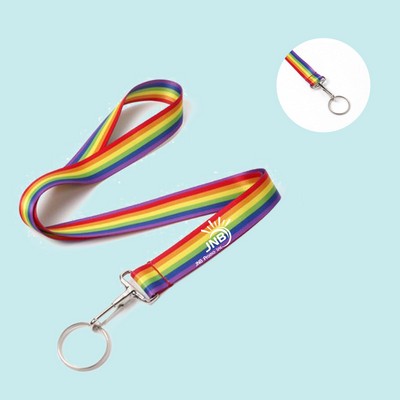 Multicolored Pride Celebration Lanyard